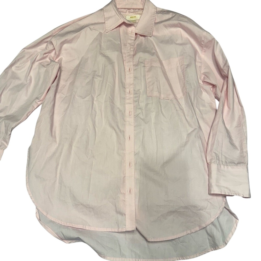 Anthropologie‎ Maeve Soft Pink Casual Shirt size M - Picture 4 of 7